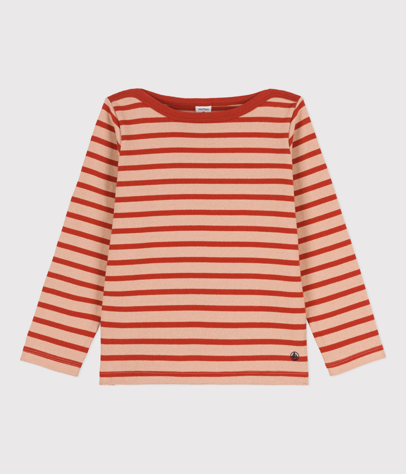Pull irlandais rayé en coton enfant fille/garçon