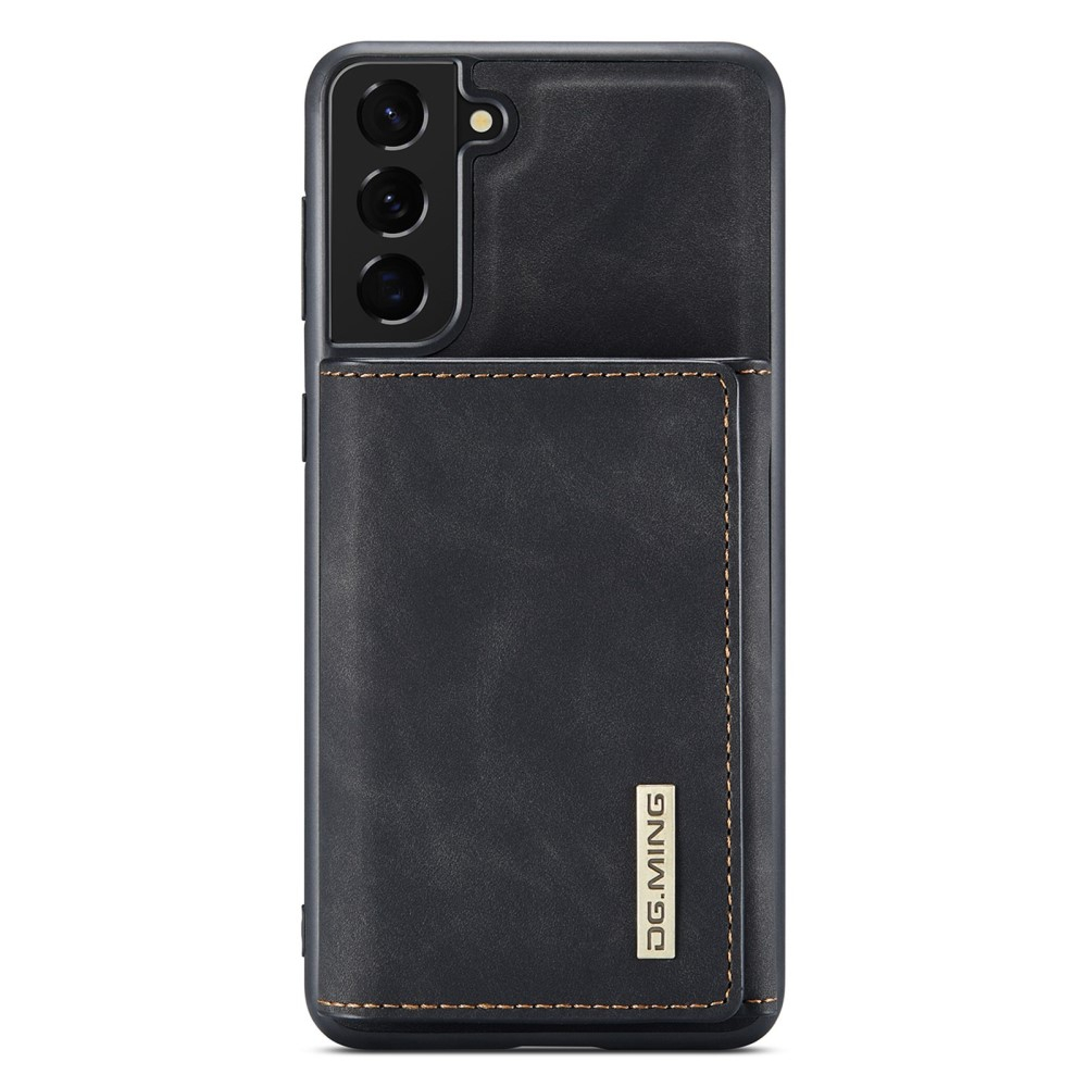 2in1 Samsung Galaxy S23 5G Leder Hülle Wallet   Magnetisches Kreditkartenfach - Schwarz