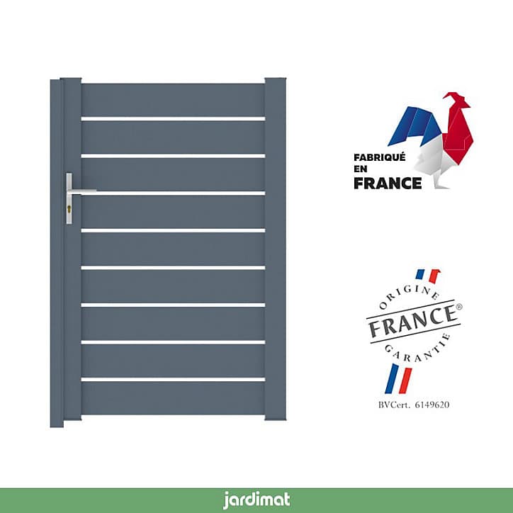 Portillon aluminium Rioz 100X155cm Jardimat