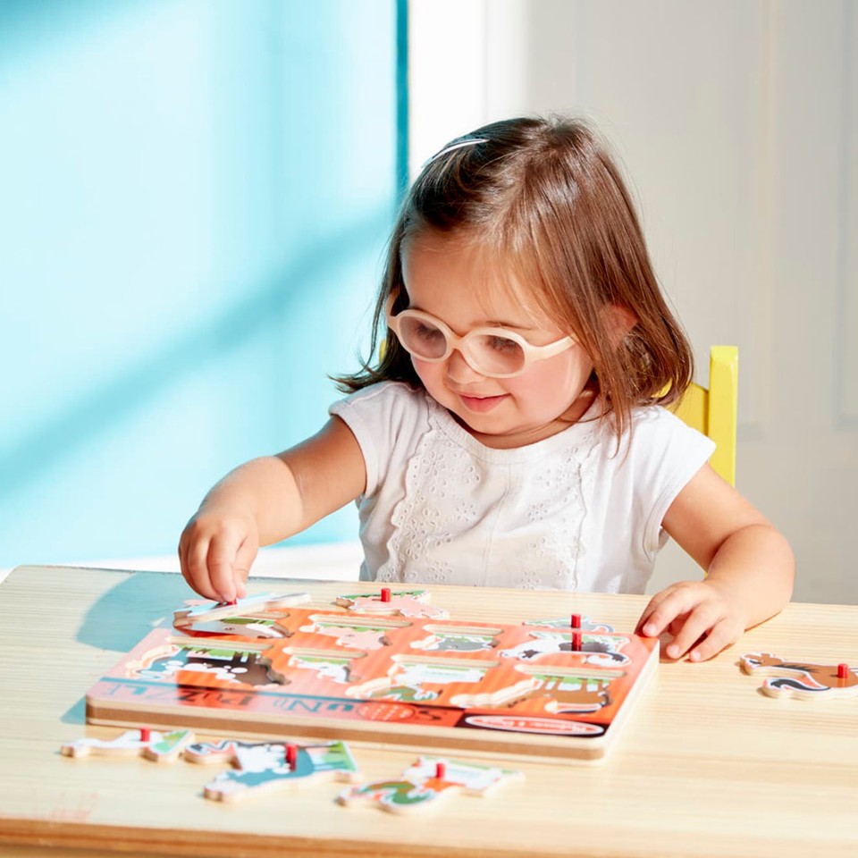 Melissa & Doug - Puslespil med Lyd - Bondegårds Dyr