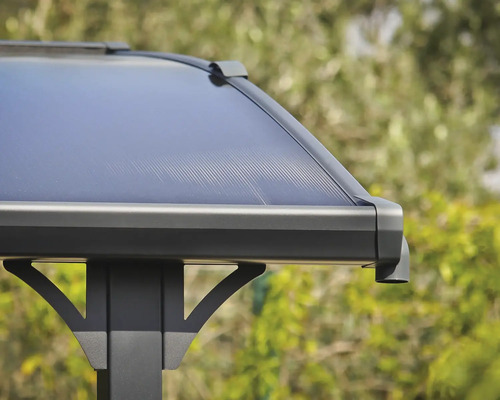 Enkele carport, carport voor camper CANOPIA van Palram Alpine 4300 in hoogte verstelbaar 359 x 435 cm antraciet