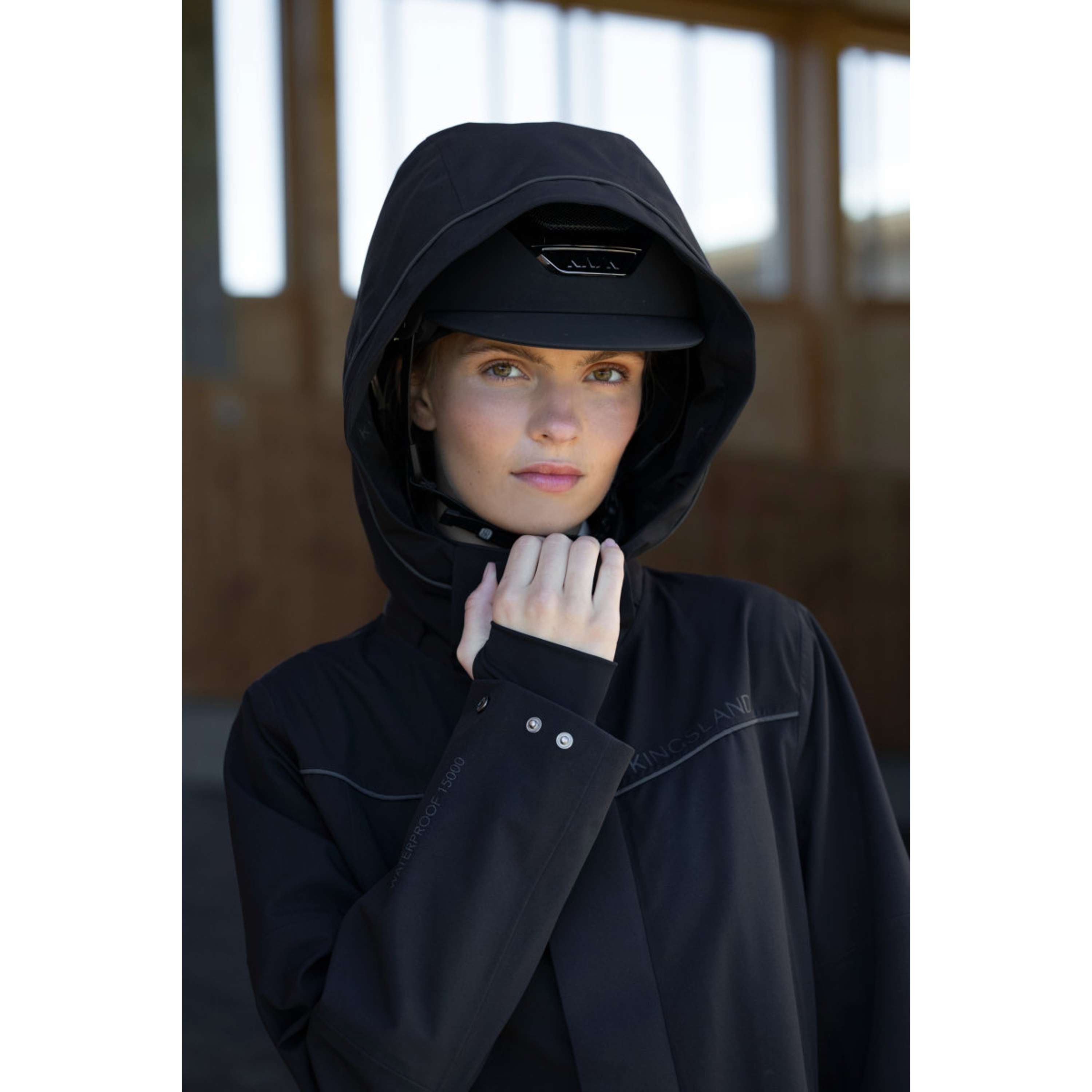Kingsland Lange Jas KLLucia Waterproof Zwart