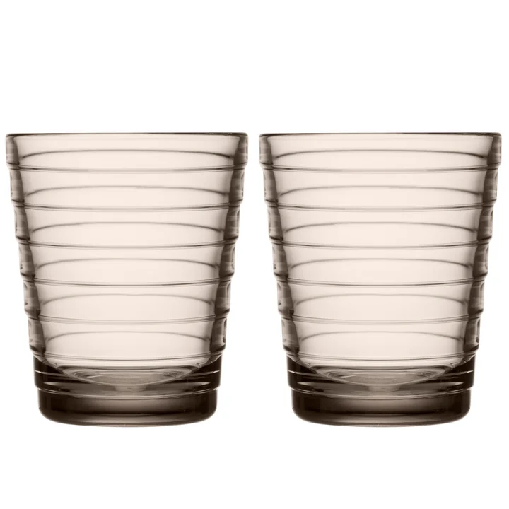 Iittala - Aino Aalto Glasbecher 22 cl, leinen (2er-Set)