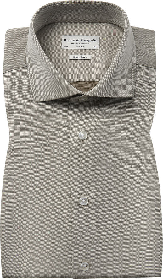 Bruun & Stengade BS Jayson Slim Fit Shirt Light brown
