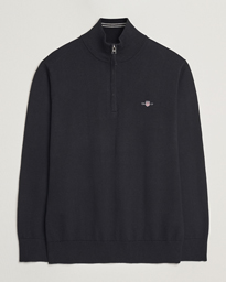 GANT Classic Cotton Half Zip Light Beige Melange
