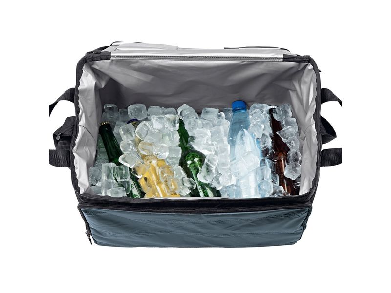 EASYmaxx Kühltasche faltbar - 30 l – Schwarz / Dunkelgrau Faltbare Isoliertasche mit 30 Litern Kapazität