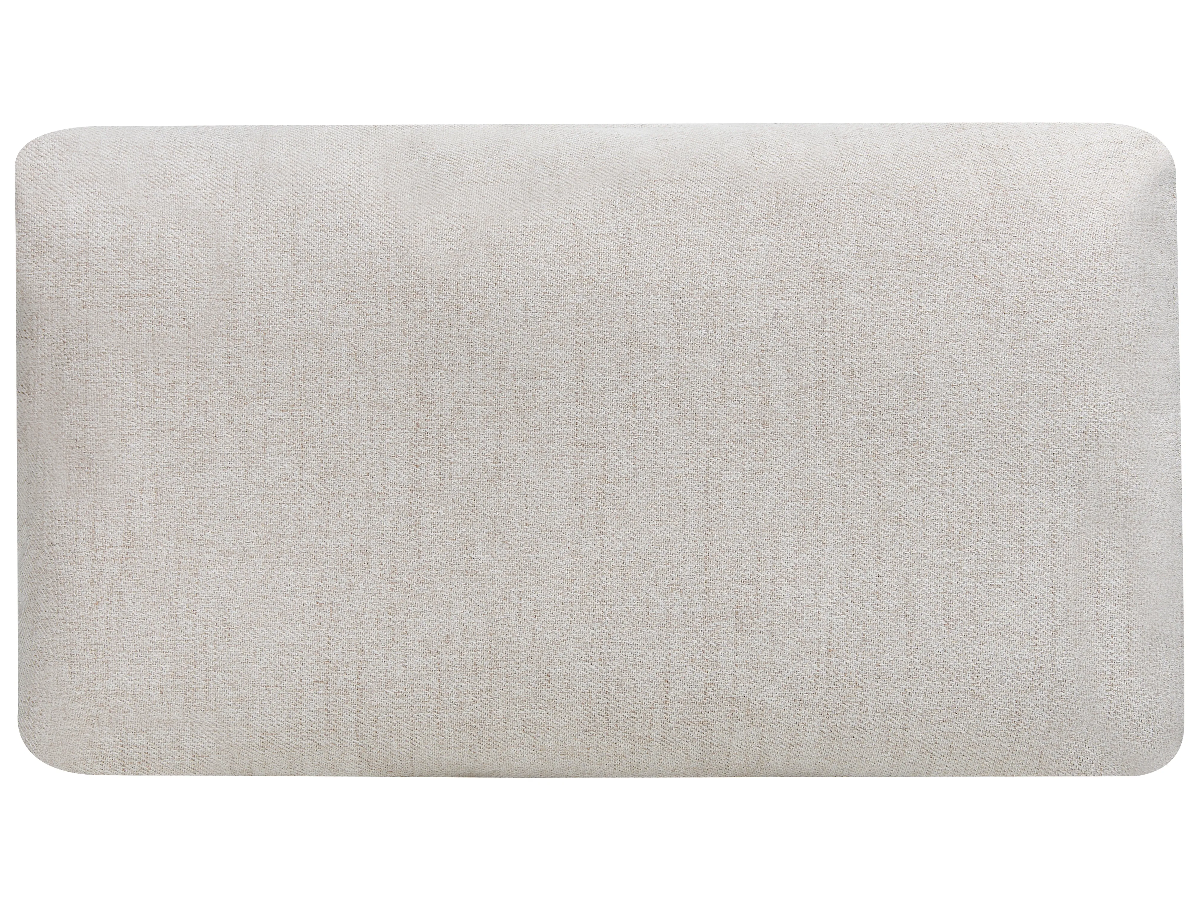 Bank 4-zits NENOLA Stof Lichtbeige