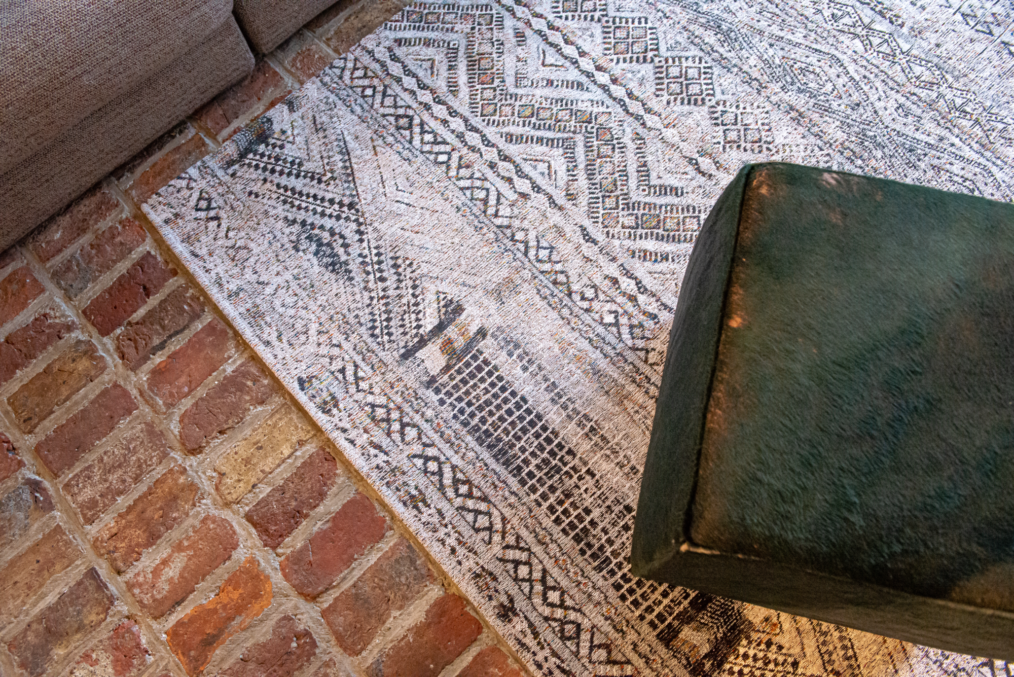Ecorugs vloerkleed Kilim wit 200x280 cm