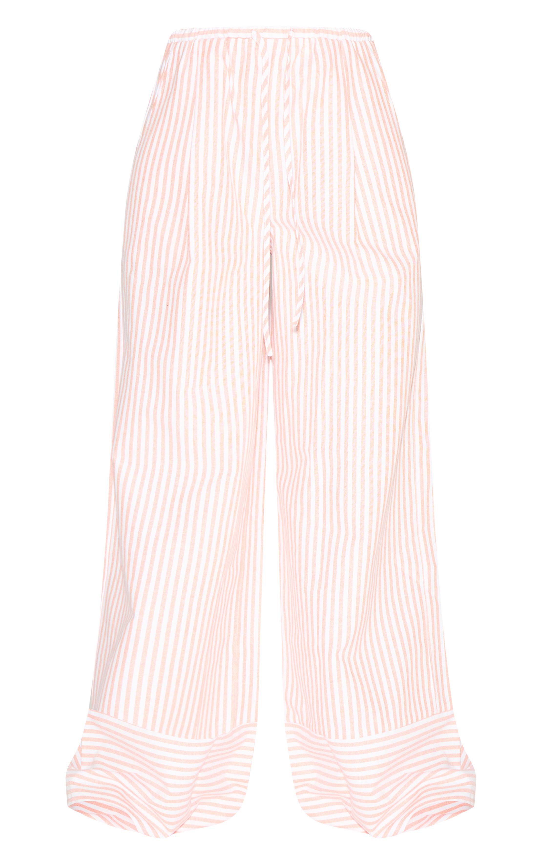 Orange Pantalon Large Taille Mi-haute Ensemble Coordonné