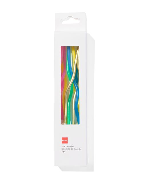 bougies de gâteau torsadées lot de 10