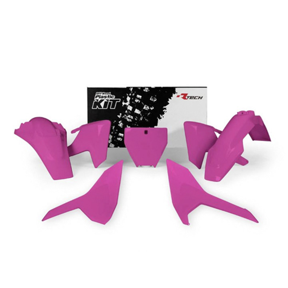 RTECHMX - Kit plastique RKITHSQFU0516 Rose fluo