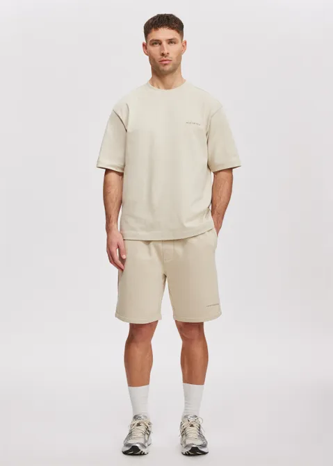 Oversized t-shirt block off-white (ECRU)