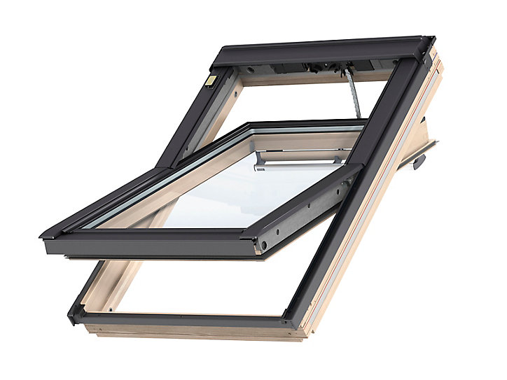 Fenêtre de toit à rotation VELUX Tout Confort Whitefinish - bois peint en blanc L. 55 x H. 98 cm (GGL 2057 CK04)