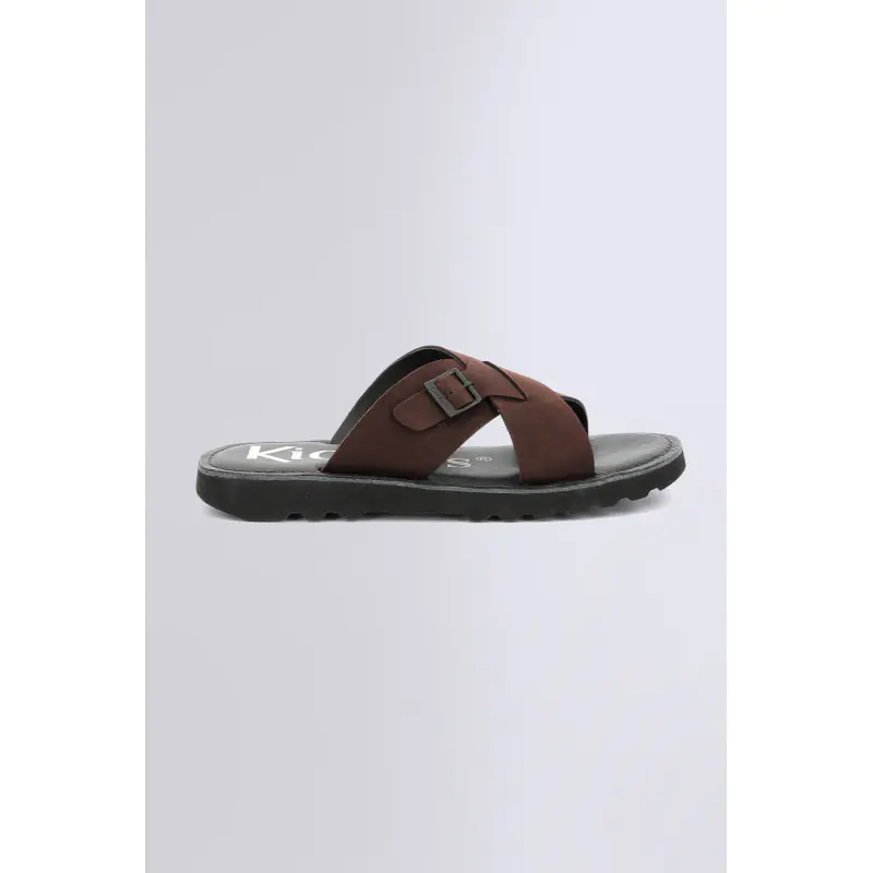 Kick neol Marron MULES Cuir Homme