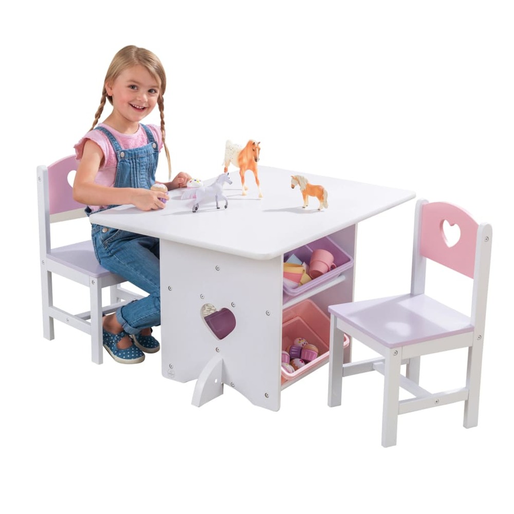 Table, chaises et rangements - pastel Kidkraft