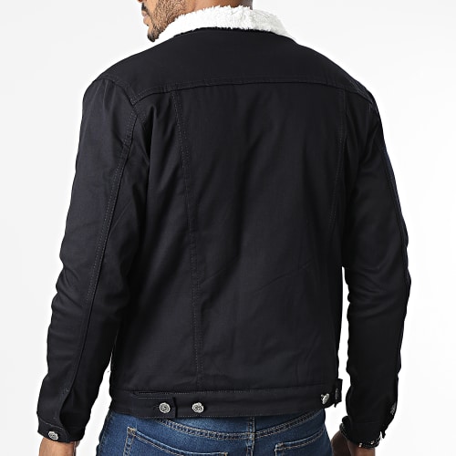 Veste Jean Col Mouton 7004 Bleu Marine