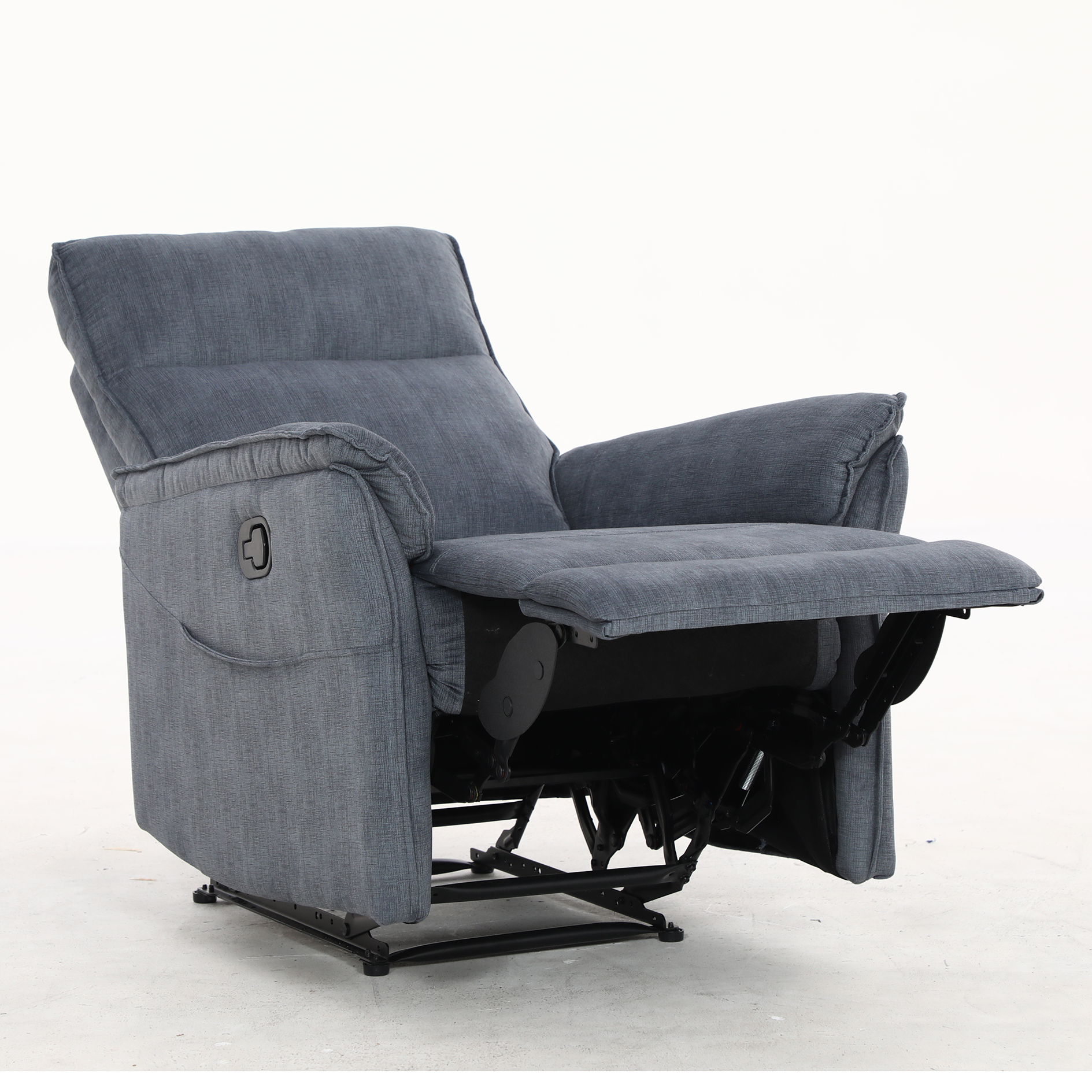 TV-Sessel - navy - Taschenfederkern - manuell verstellbar