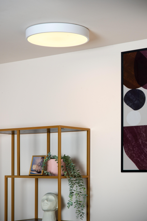 Lucide Unar plafondlamp LED Ø40 zwart