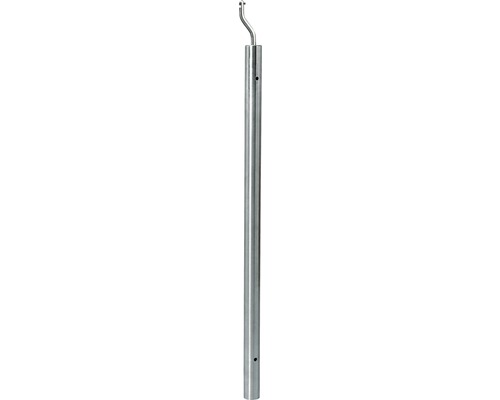 RVS leuningdrager voor vrijdragende trap, H: 850 mm, Ø 40 mm, 2 gaten
