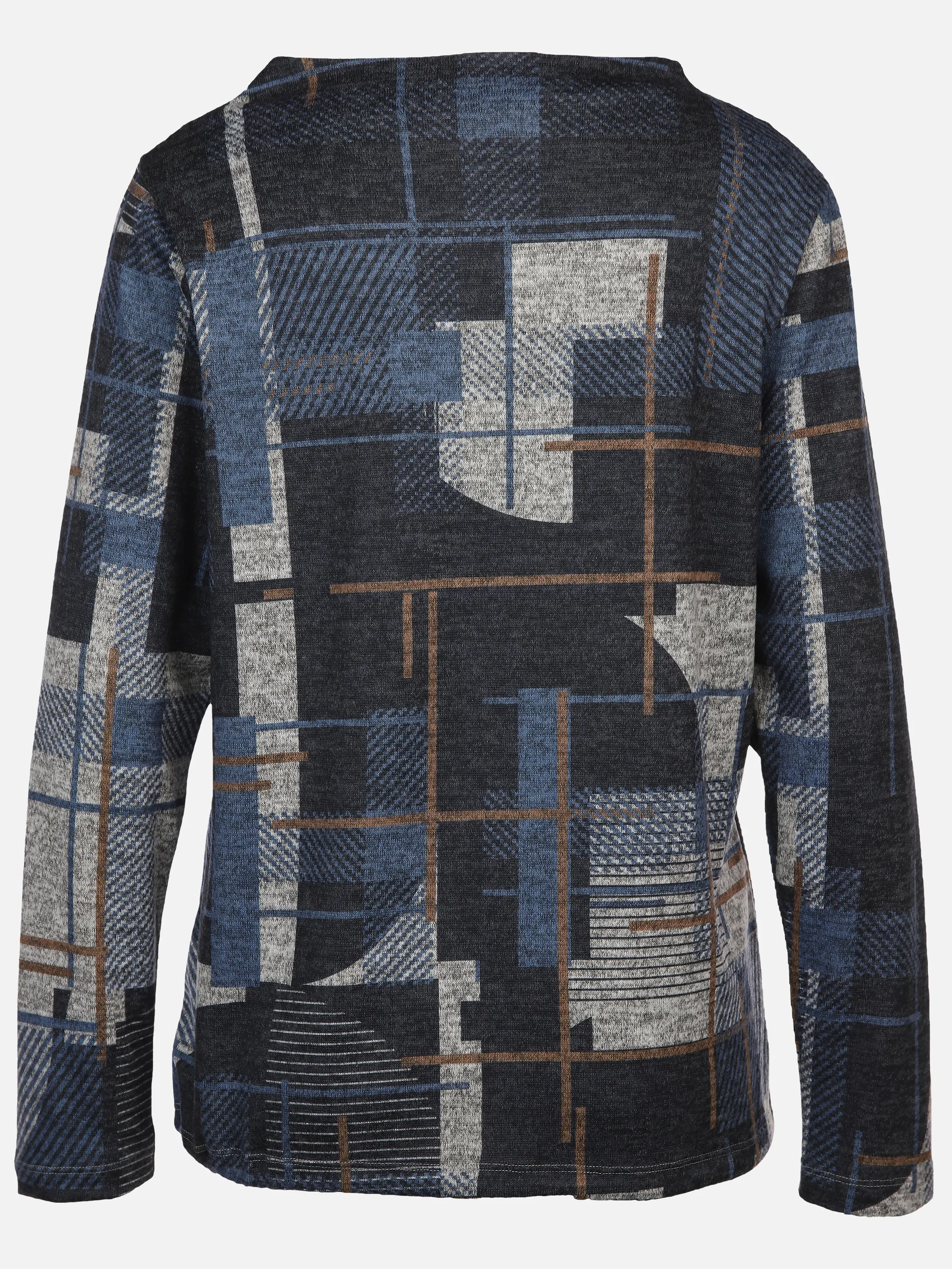 Damen Flauschshirt mit Kelchkragen