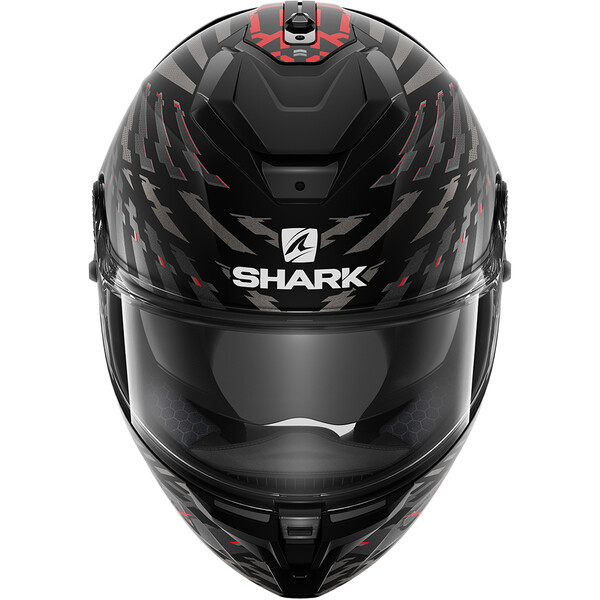 Shark - Casque Spartan GT E-Brake Noir / Gris / Rouge