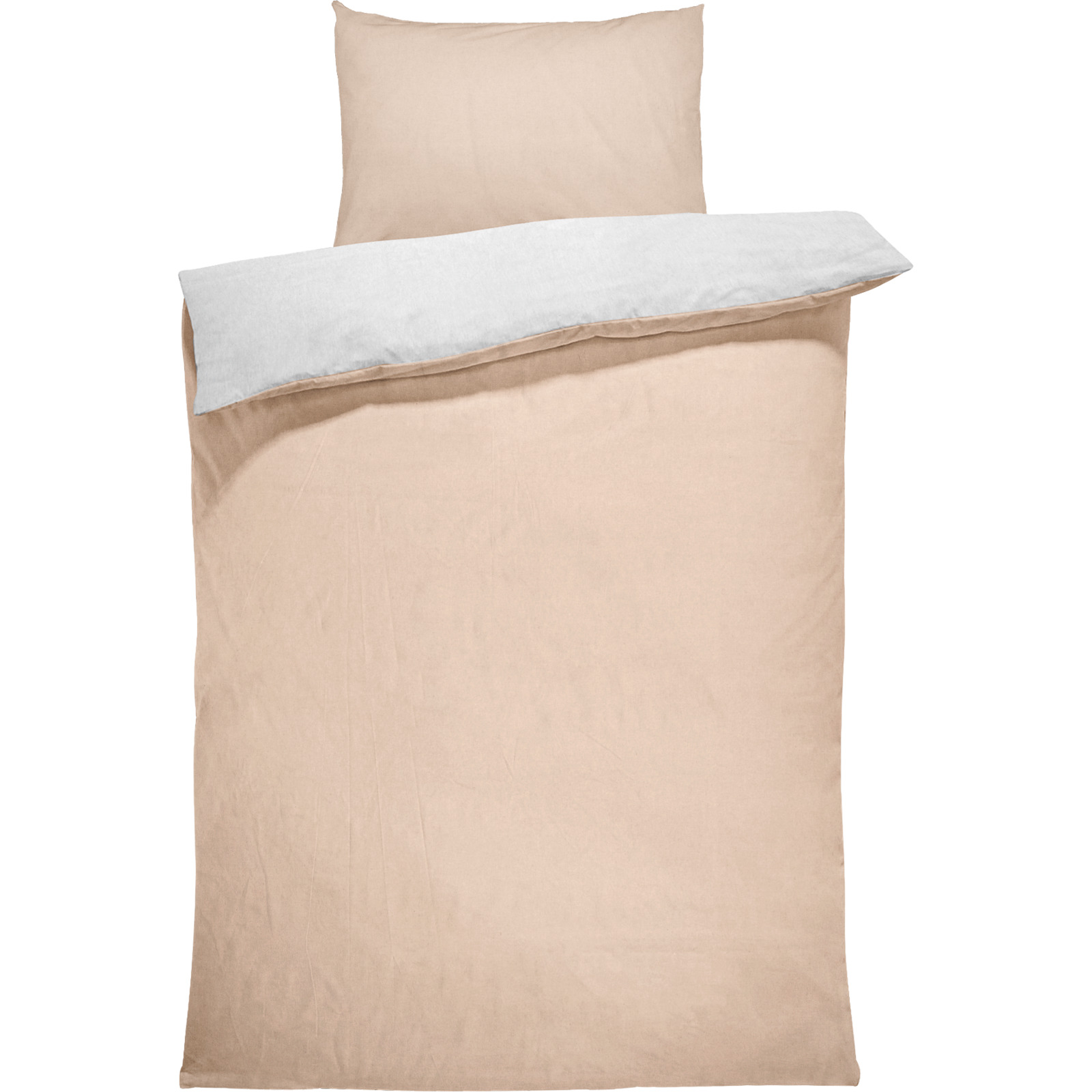 Bettwäsche Flanell 50x70 Kissenbezug, beige