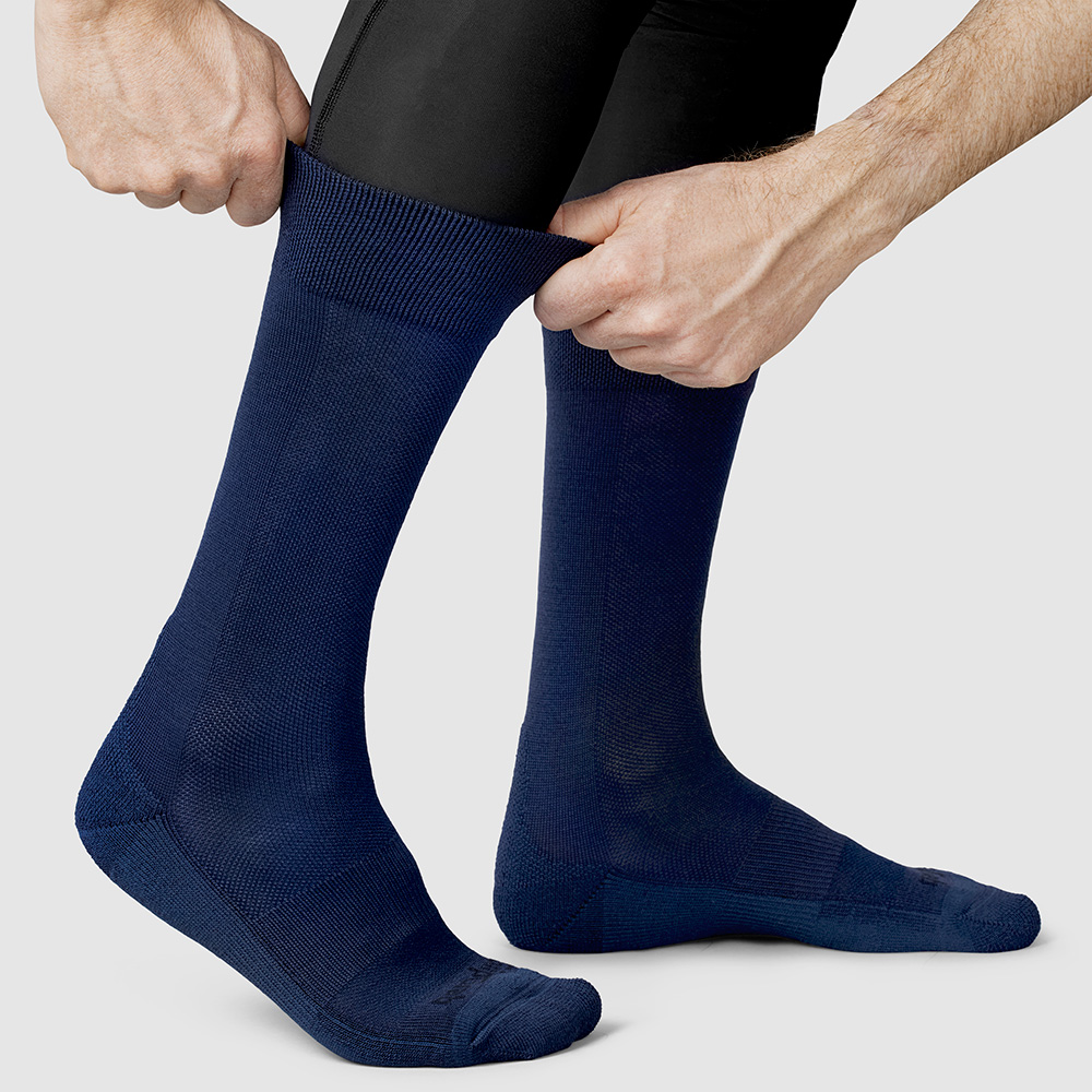 GripGrab Winter Merino High Strømper Navy Blå