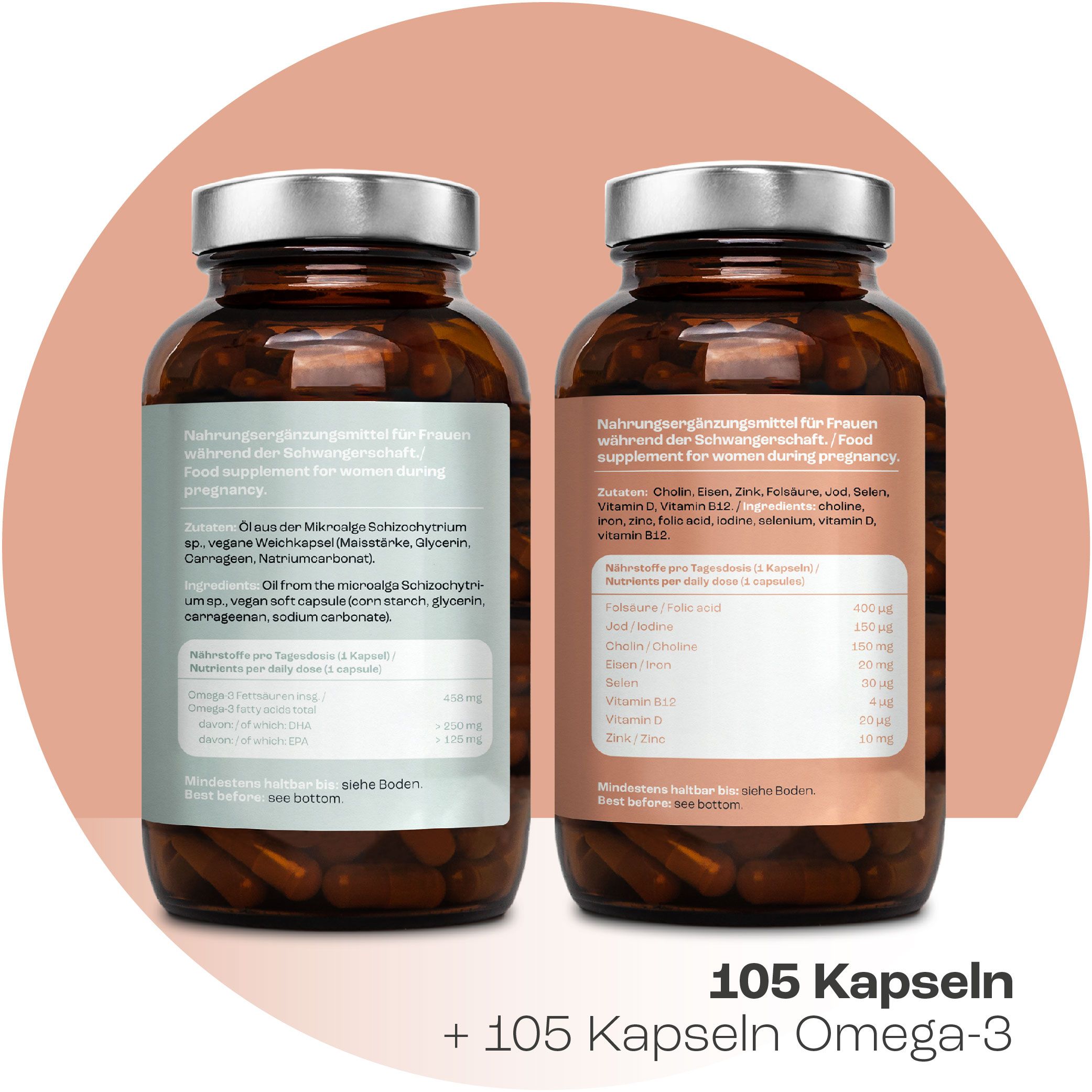 Mother Nature® Schwangerschaftsvitamine während der Schwangerschaft - Phase 2