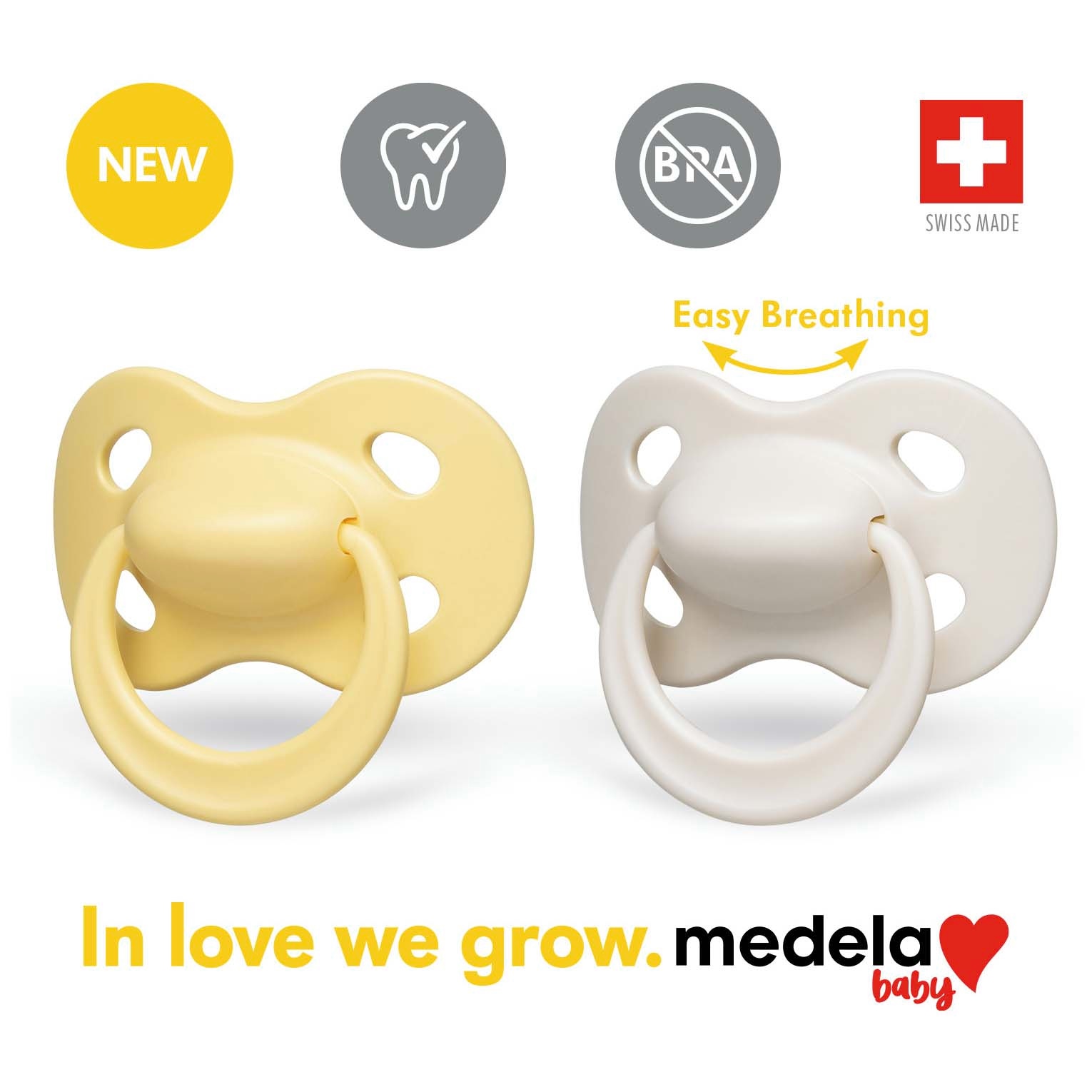 Medela Baby fopspeen Original 6-18m Duo geel