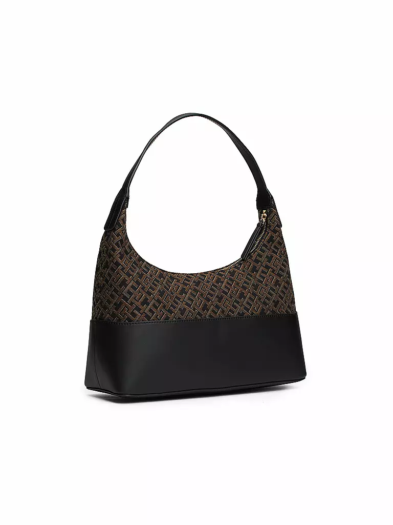TOMMY HILFIGER Tasche - Hobo Bag TH JACQUARD schwarz