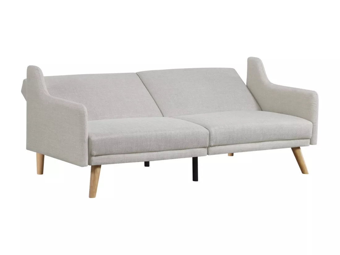 Canapé convertible scandinave 3 places gris clair ESTER