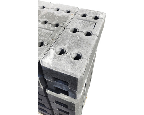 Betonnen voet voor mobiele omheining, bouwhek, beton, 590 x 210 x 130 mm
