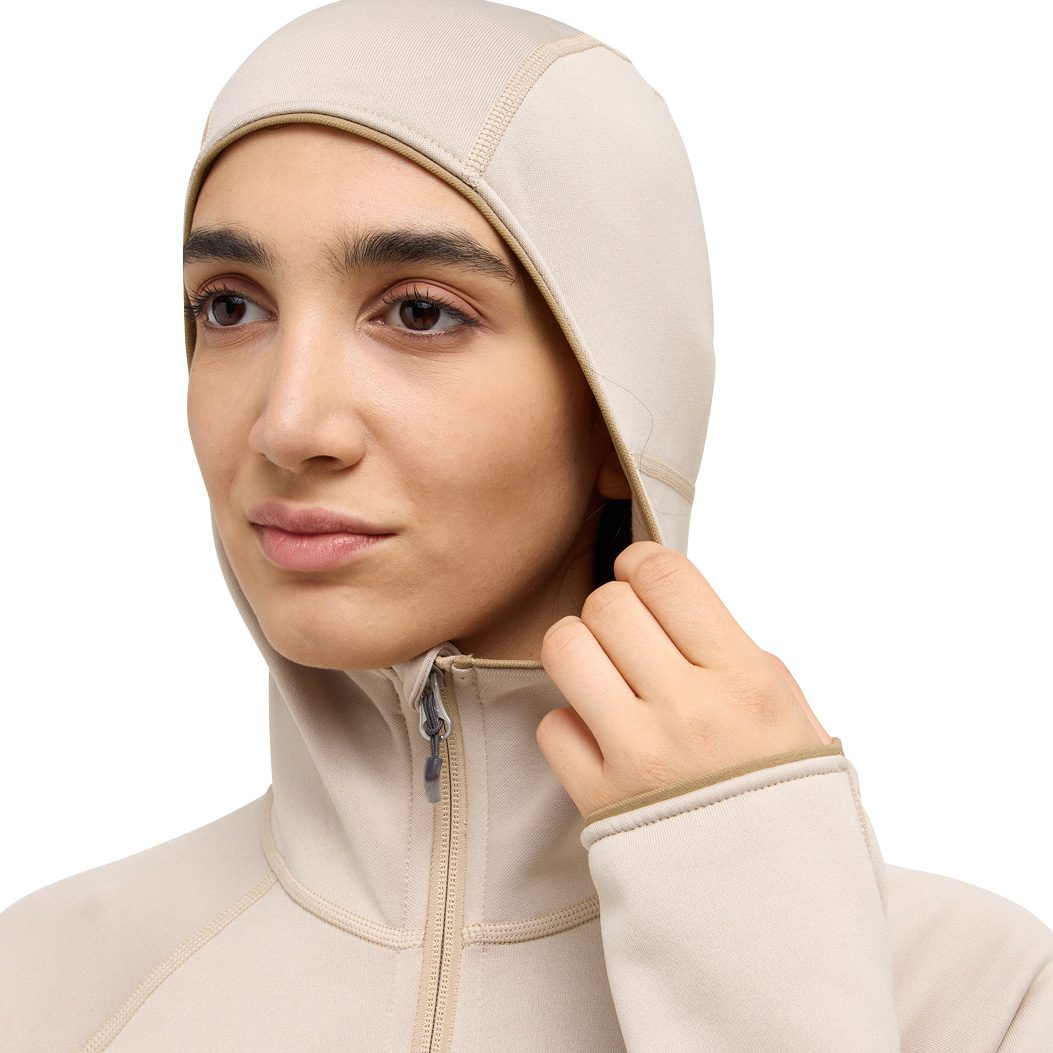 Haglöfs Magma Mid Hood Fleecejacke Damen chalk beige