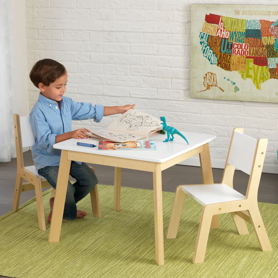 KidKraft® Moderner Tisch mit 2 Stühlen