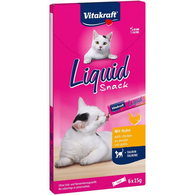 Friandises liquides Vitakraft, poulet & taurine