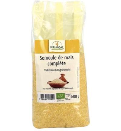 Priméal Volkoren Maisgriesmeel Bio (500 gr)