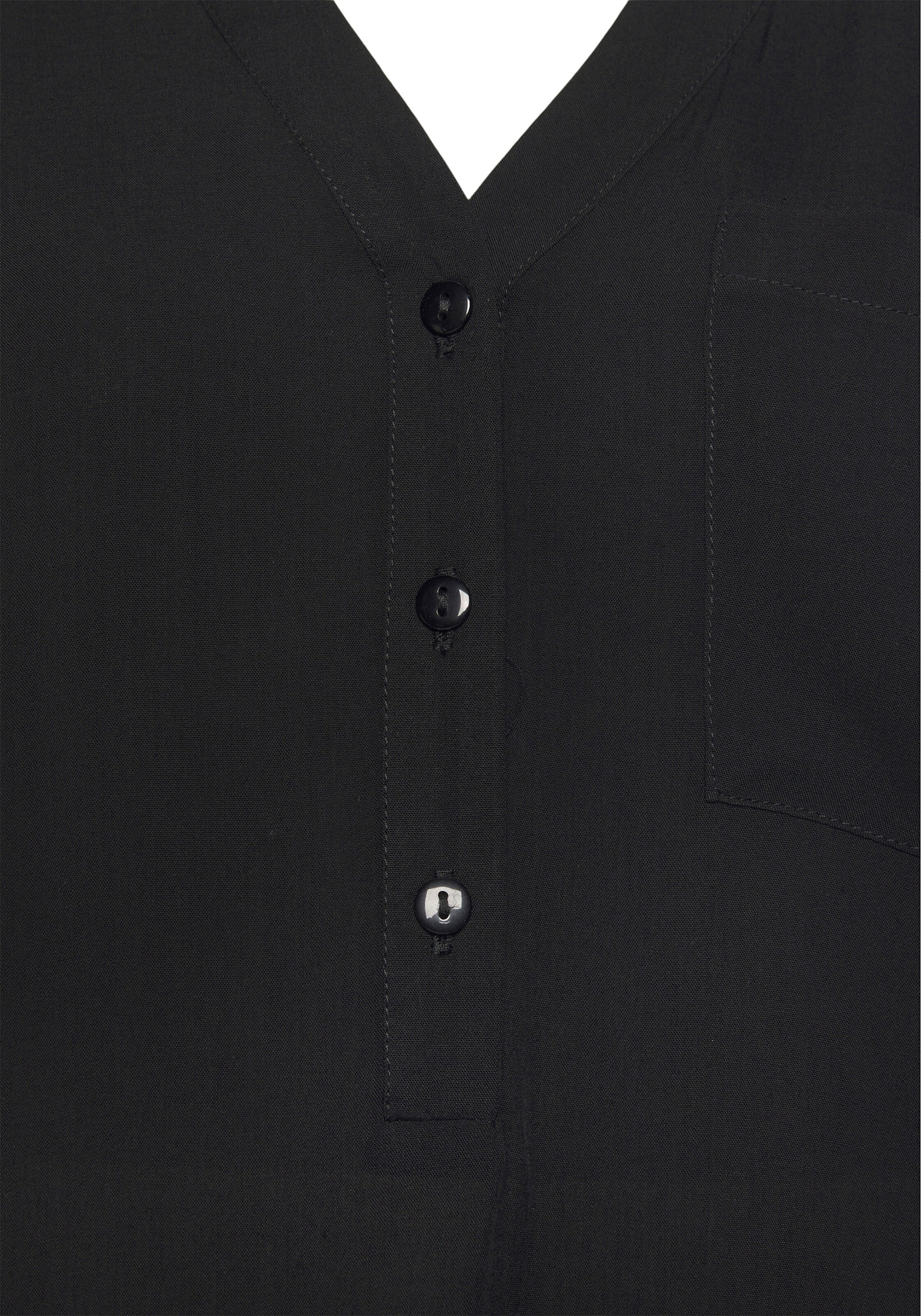 LASCANA Schlupfbluse in schwarz