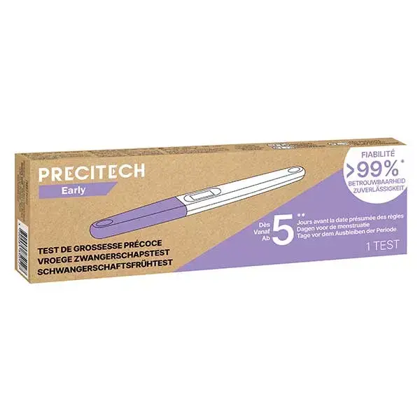 Teste de gravidez precoce Precitech - 10mUI/mL hCG