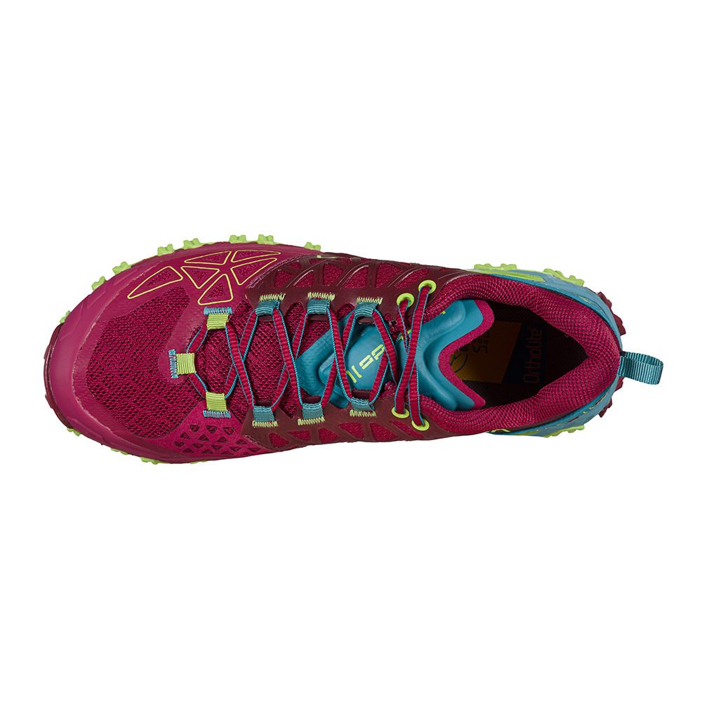 La Sportiva BUSHIDO II - Chaussures de trail Femme red plum/topaz