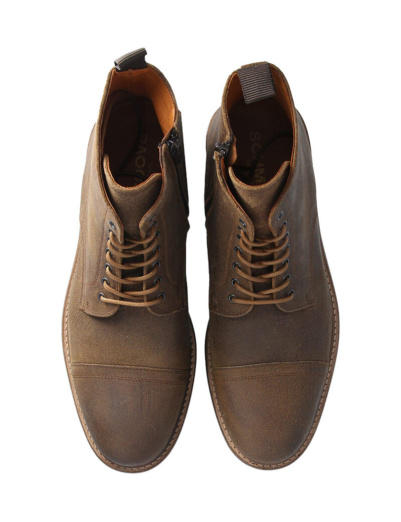 SCHMOOVE BOOTS HOMME PILOT OIL SUEDE COFFEE