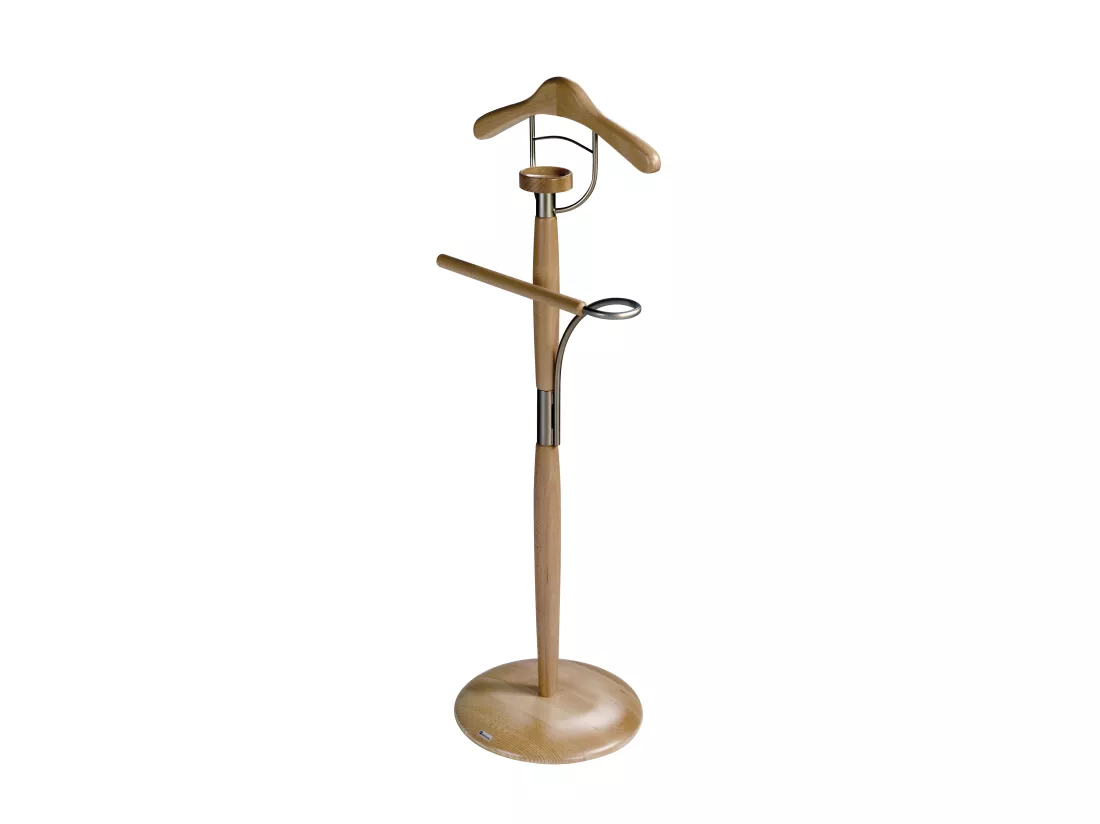 Valet de nuit - H110cm x L45cm x P32cm - hêtre massif chêne - Milano