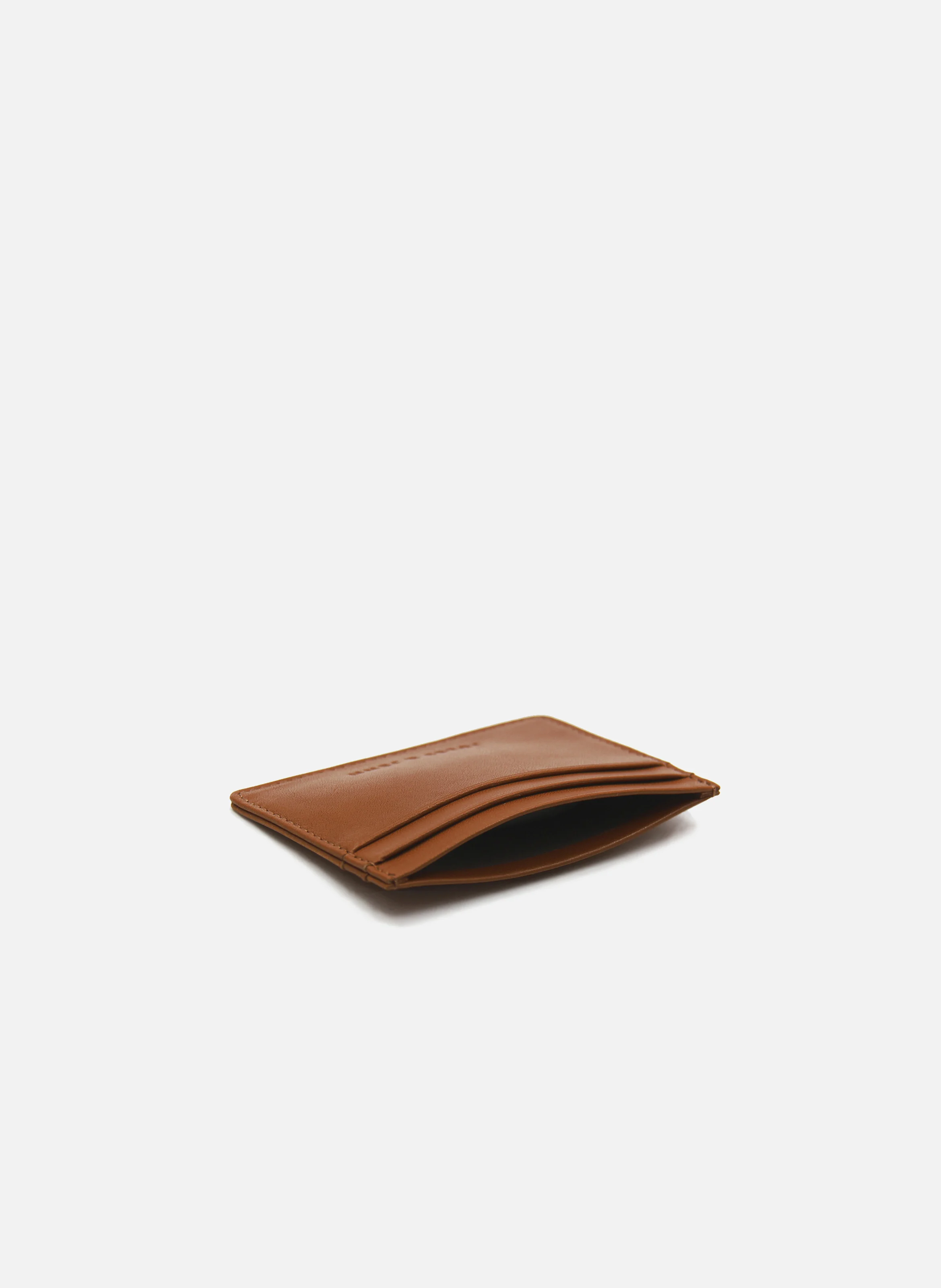 Porte-cartes cuir lisse | Orange