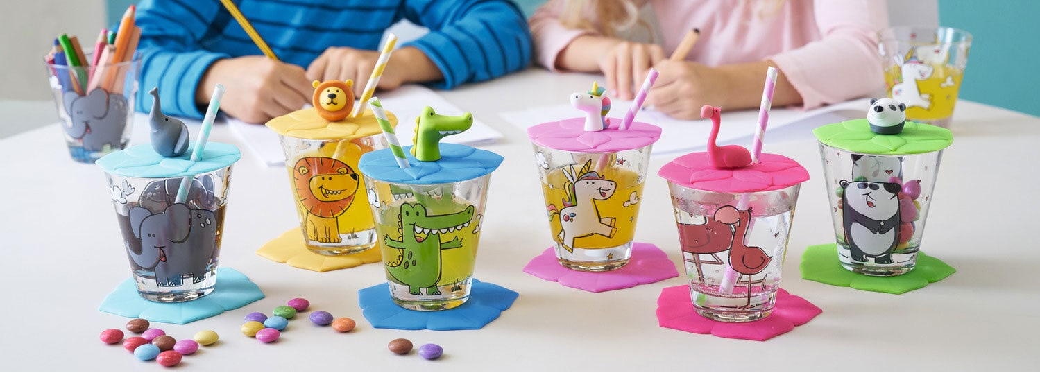 LEONARDO Kinder Trinkset BAMBINI KROKODIL 3-teilig