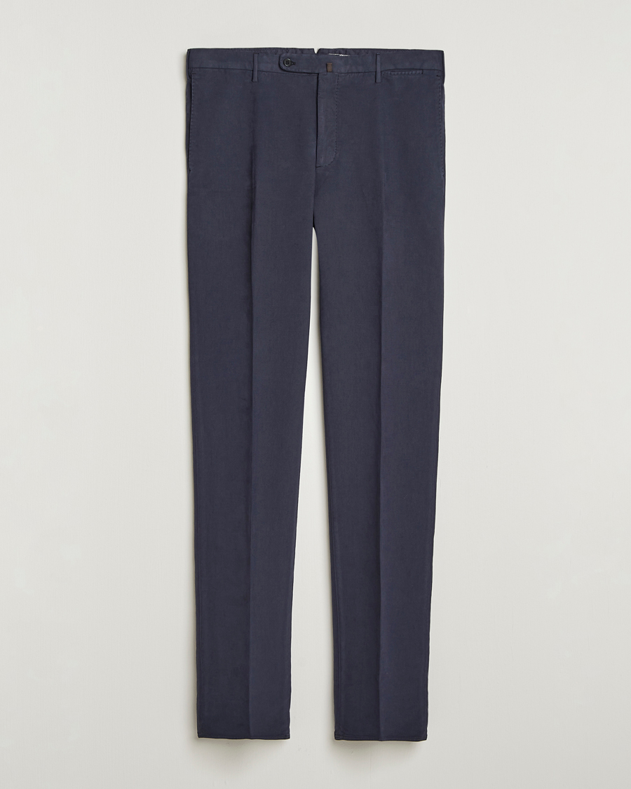 Incotex Regular Fit Cotton Stretch Chinos Navy