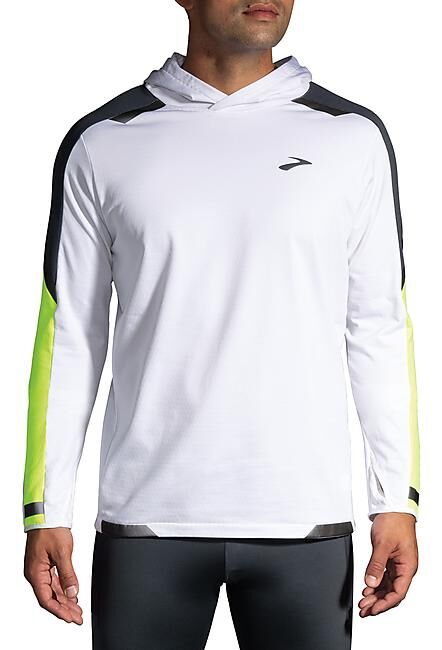 BROOKS RUNNING - T-SHIRT ML RUN VISIBLE THERMAL HOODIE M