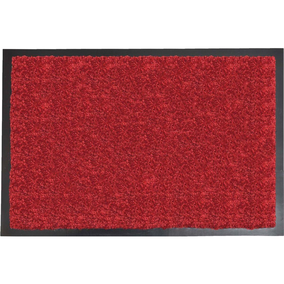 TAPIS BAPTISTE 40X60CM POLYAMIDE PVC ROUGE