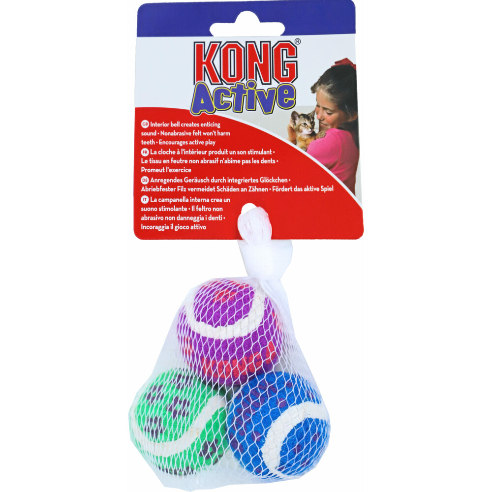 Kong Active Cat Tennisballen3 stuks
