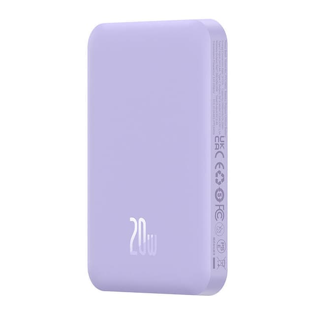 Magnetisk Mini Powerbank Baseus 5000mAh 20W (lilla)