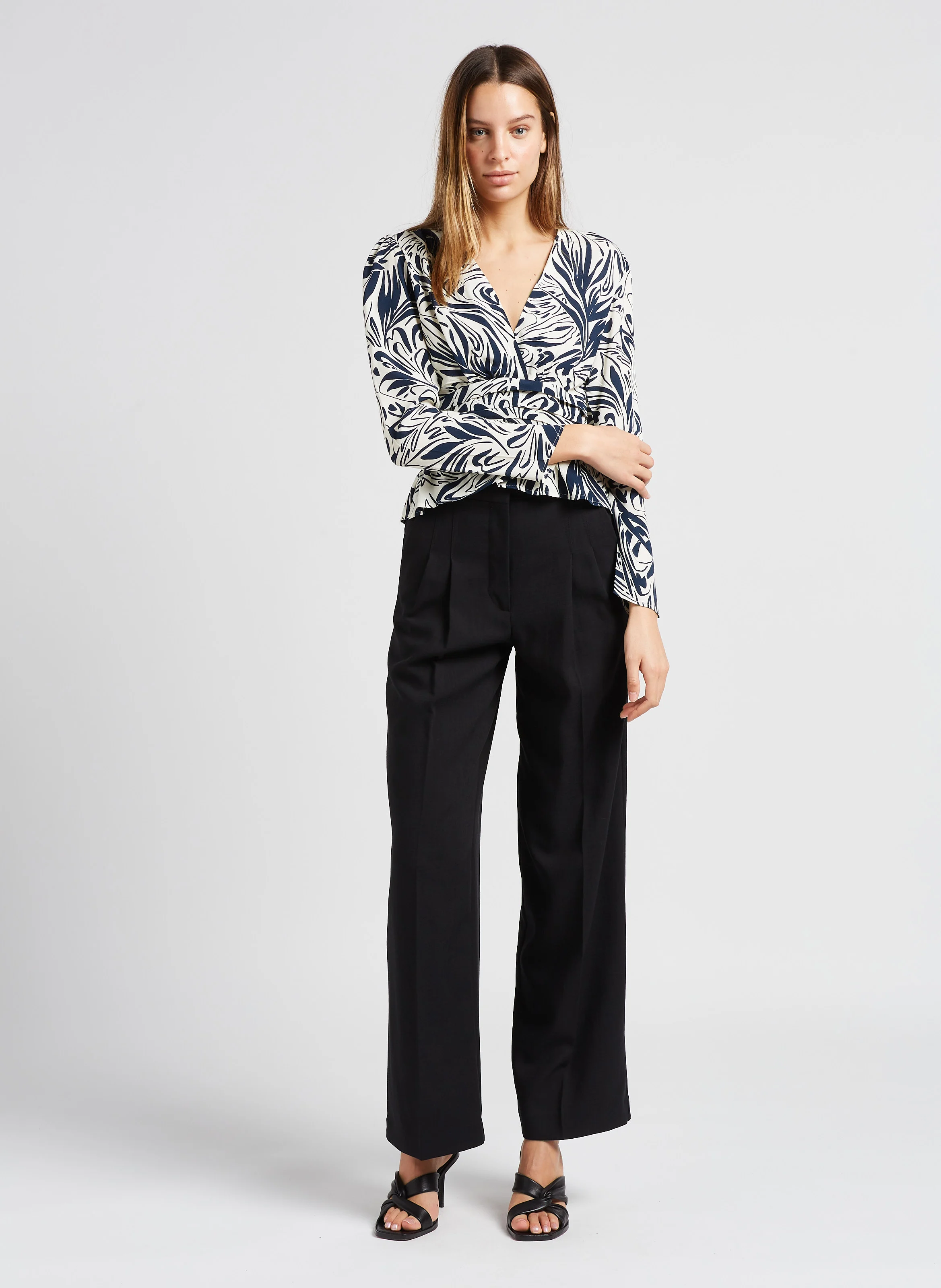 EDWIN - Pantalon large taille haute | Noir