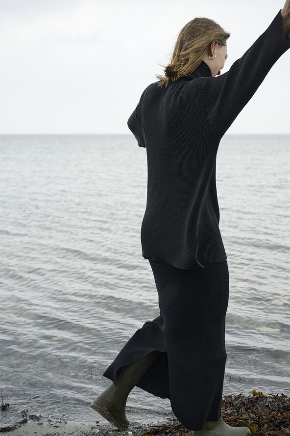 Moshi Moshi Mind dazzling knit skirt Black